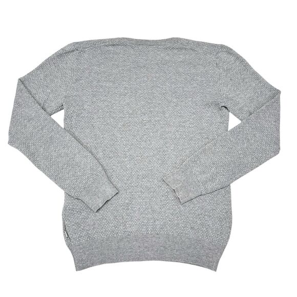 J Lindeberg Sweater Mens Small Gray‎ Dexter Circle Structure Jumper Knit Gray - Picture 2 of 9
